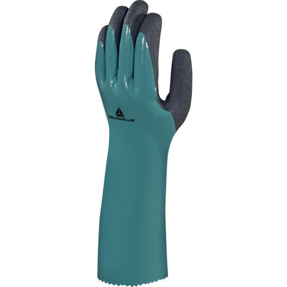 GANT DELTA PLUS NITRILE SUR SUPPORT POLYAMIDE - PAUME ENDUITE MOUSSE NITRILE 35 CM CHEMSAFE VV835 - VV835VE0