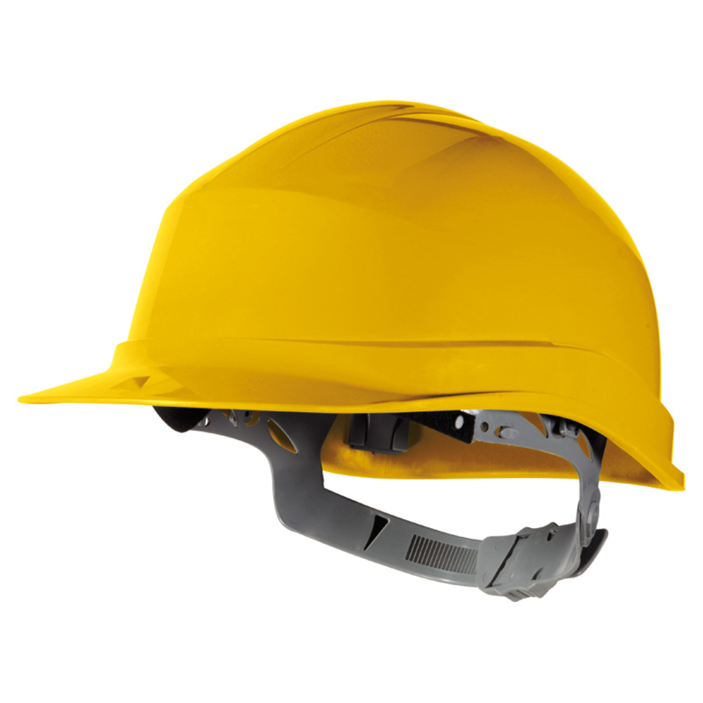 Casque de chantier ZIRCON 1 jaune serrage glissière - DELTA PLUS - D020ZIRC1JA