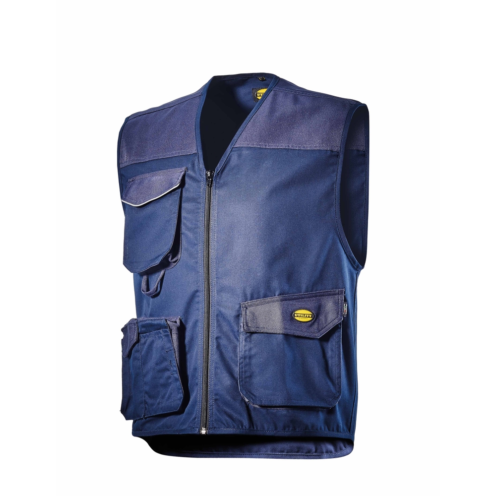 GILET DIADORA 3 POCHES BLEU MOVER POLY - 160302 60062