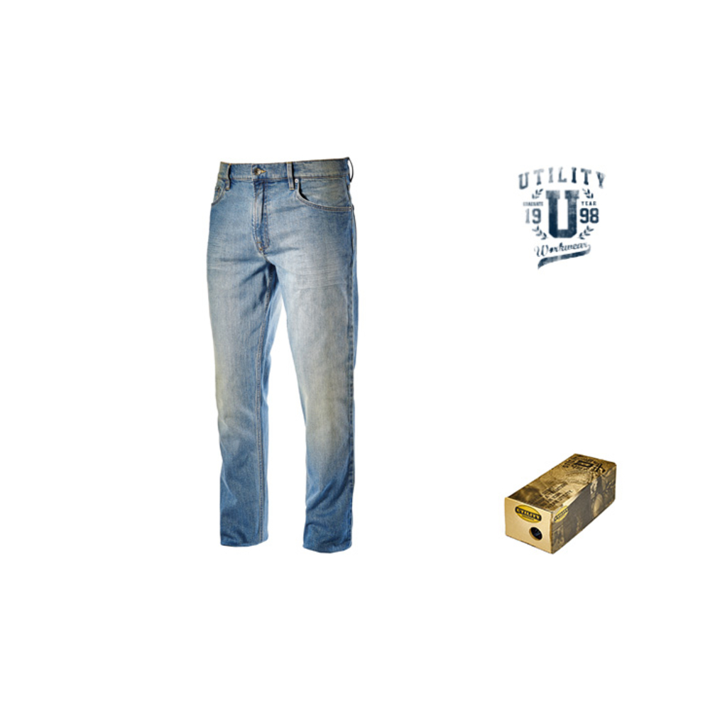 JEANS DIADORA DENIM BLEACH STONE 5 POCHES - 170750C62060