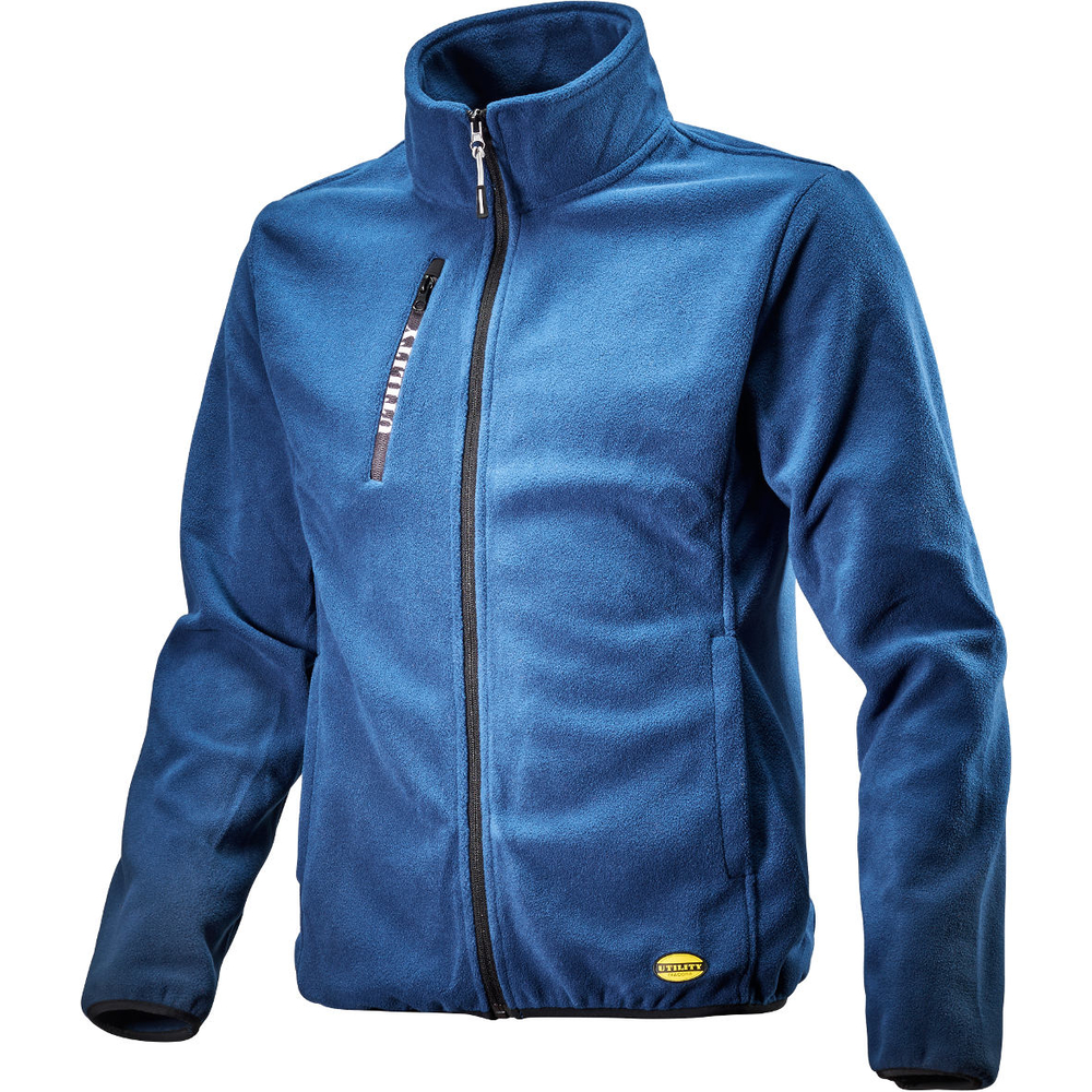 POLAIRE BROSSÉ DIADORA BLEU FONCÉ SWEAT PILE FZ - D02117211860033