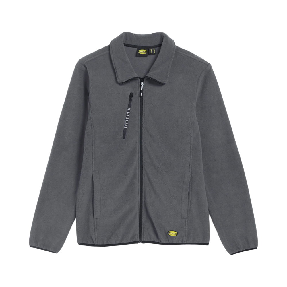 POLAIRE BROSSÉ DIADORA GRIS MÉTAL SWEAT PILE FZ - 172118 75070