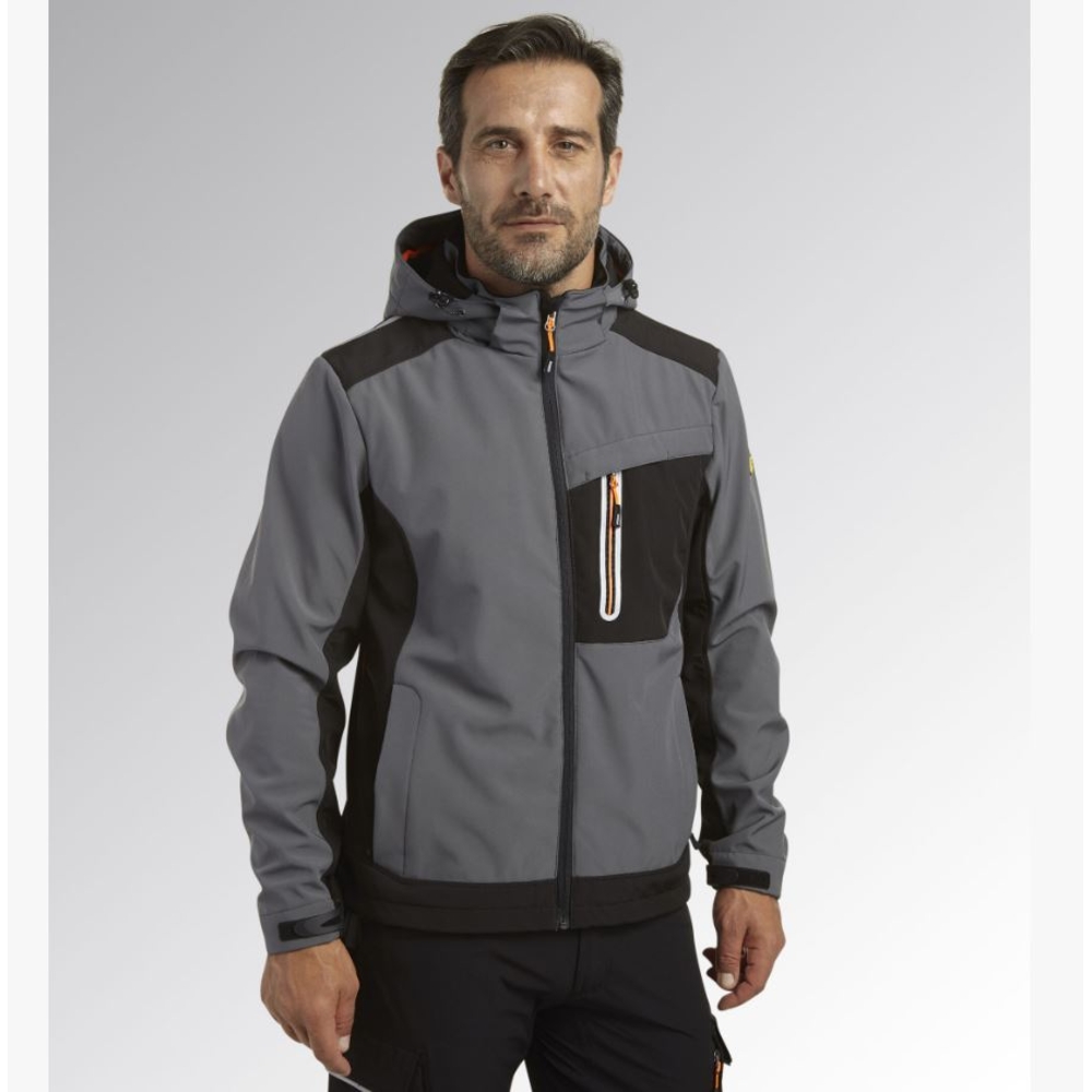 Softshell de travail grise DIADORA UTILITY Carbon tech 17594670437