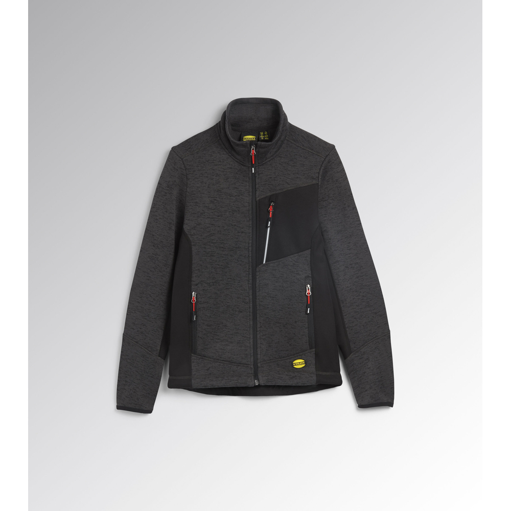 Sweat-shirt de travail gris foncé KNITTED JACKET CHICAGO - Diadora - 17726575135