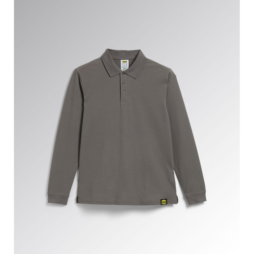 Polo de travail gris manche longue ML ATLANTIS ORGANIC - Diadora - 17795475070