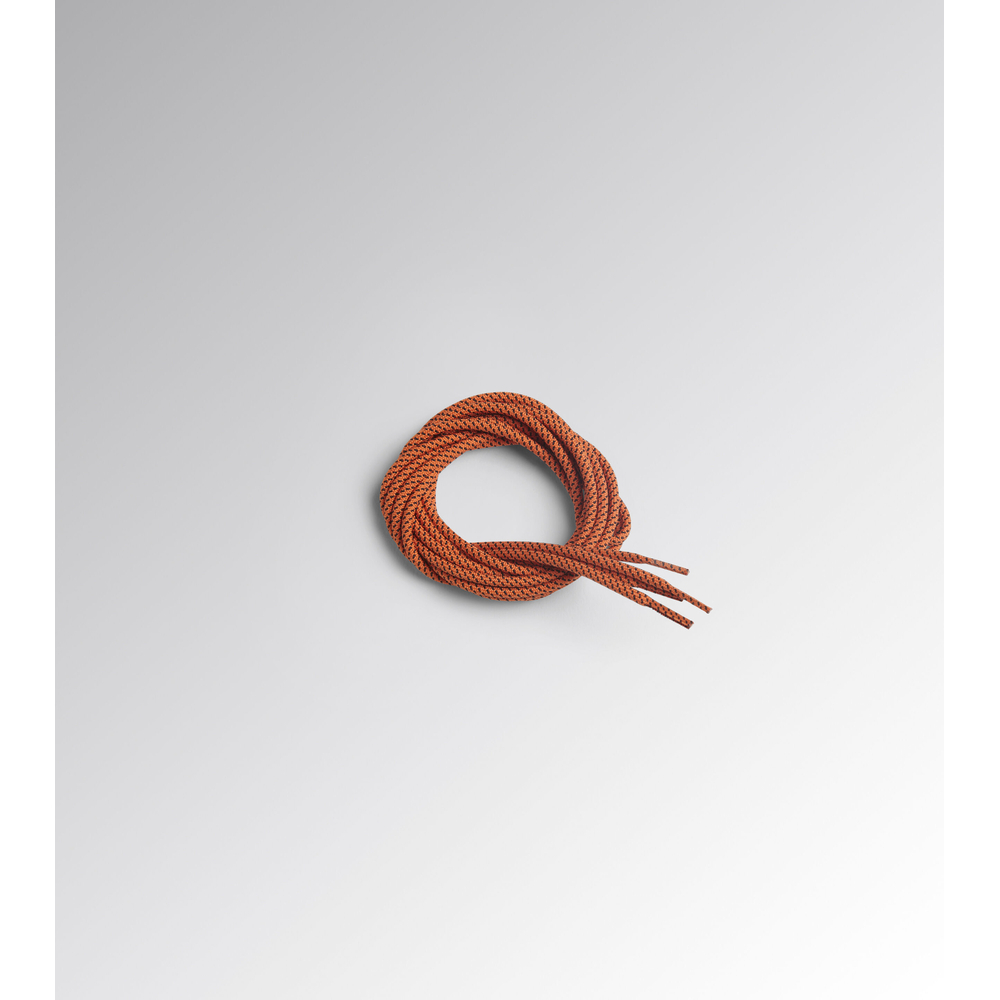 Lacets oranges/noirs LACCIO TONDO PUNTINATO TERMO 110 cm - Diadora - 178024C9428