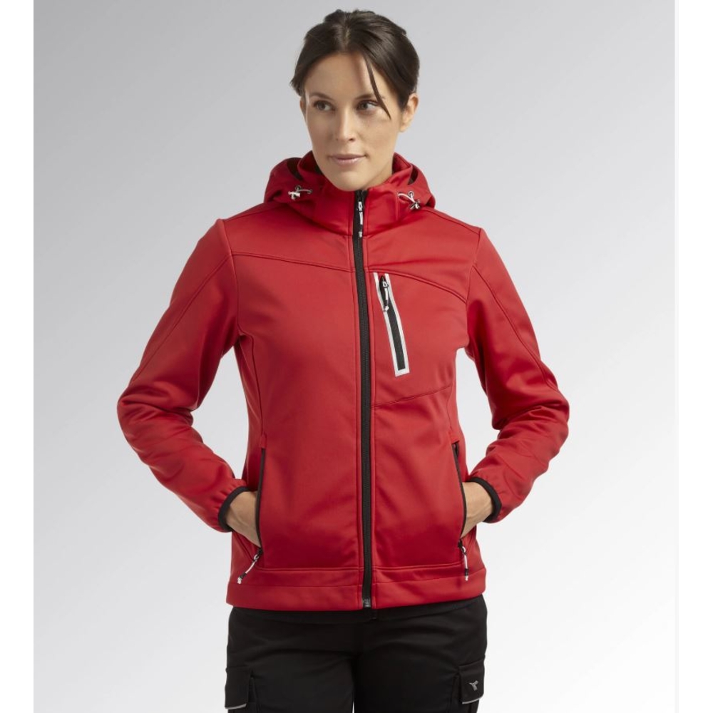 Veste de travail femme rouge softshell ATHENA Diadora Utility 702.179462