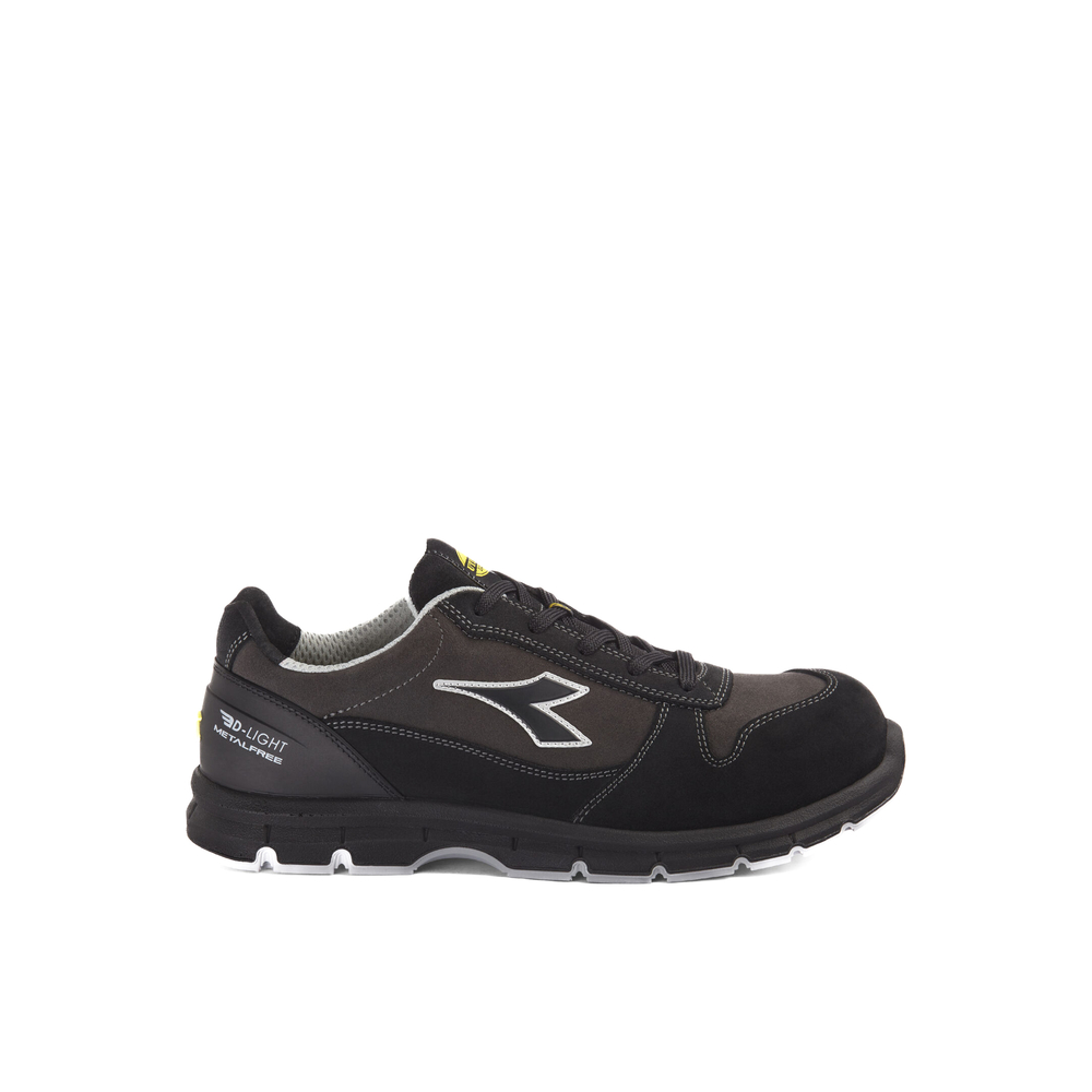 Chaussures de travail DIADORA RUN LOW MET FREE S3L FO SR ESD noir gris - 179896C0732