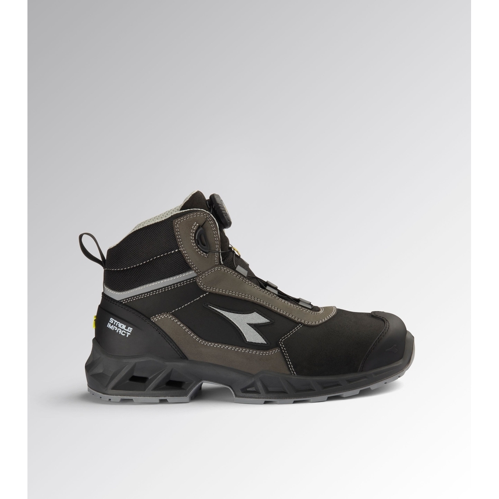 Chaussures de sécurité montantes SHARK STABLE IMPACT LEATHER QUICK MID S3S FO SR SC ESD - Diadora - 180611C2680