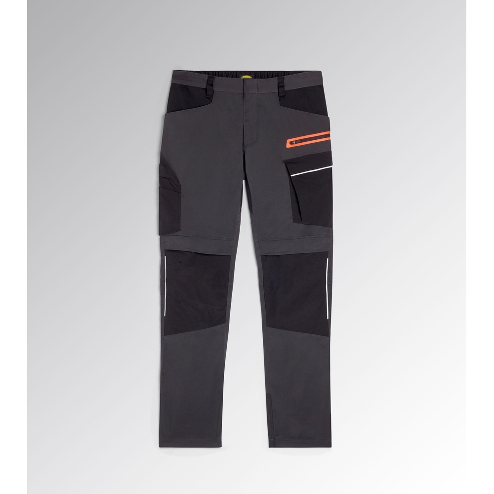 Pantalon de travail gris foncé/noir HYBRID POLY PERFORMANCE - Diadora - 180800C8817