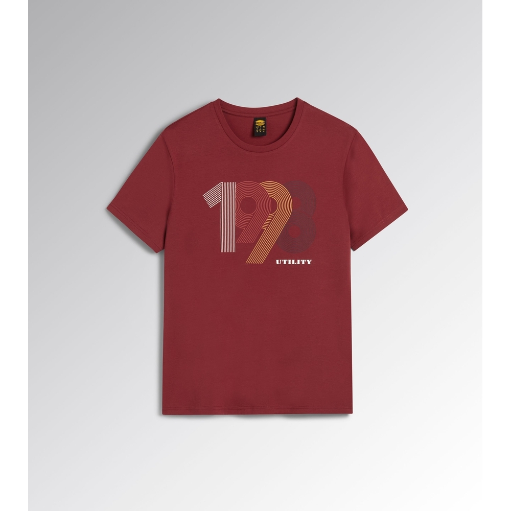 T-shirt de travail rouge manche courte GRAPHIC 1998 - Diadora - 18080445070