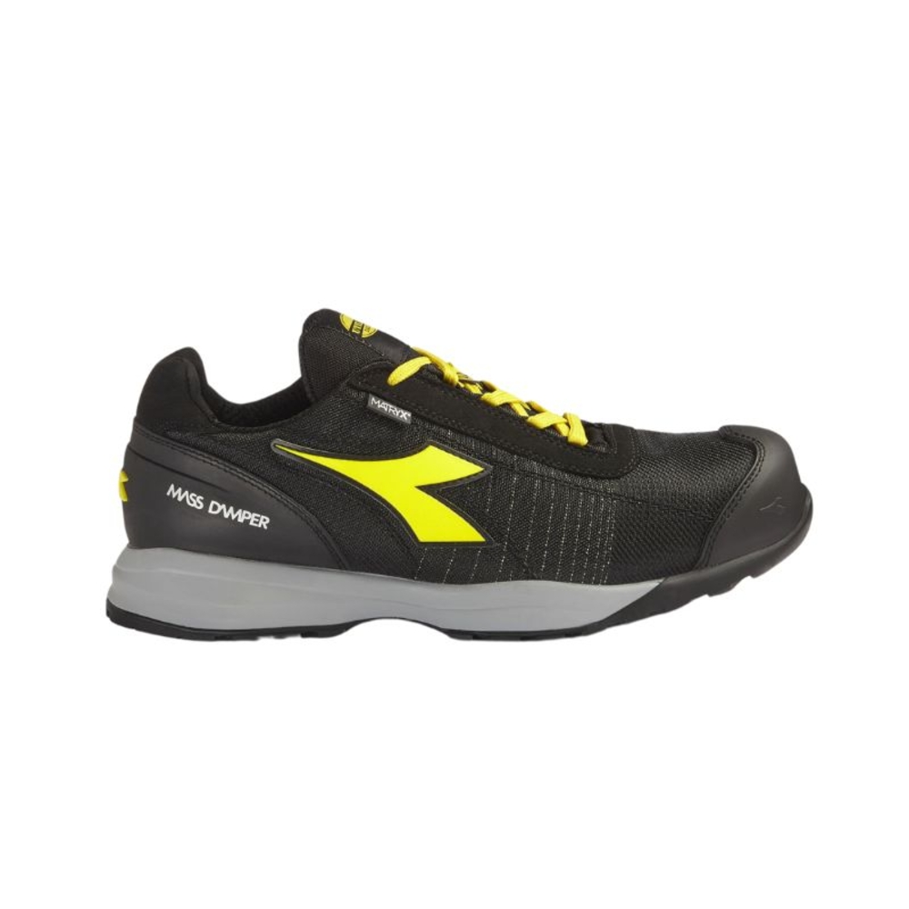 Chaussures de travail Noir/Jaune DIADORA GLOVE MDS MTX LOW S1PS HRO SR SC ESD - 181133C1463