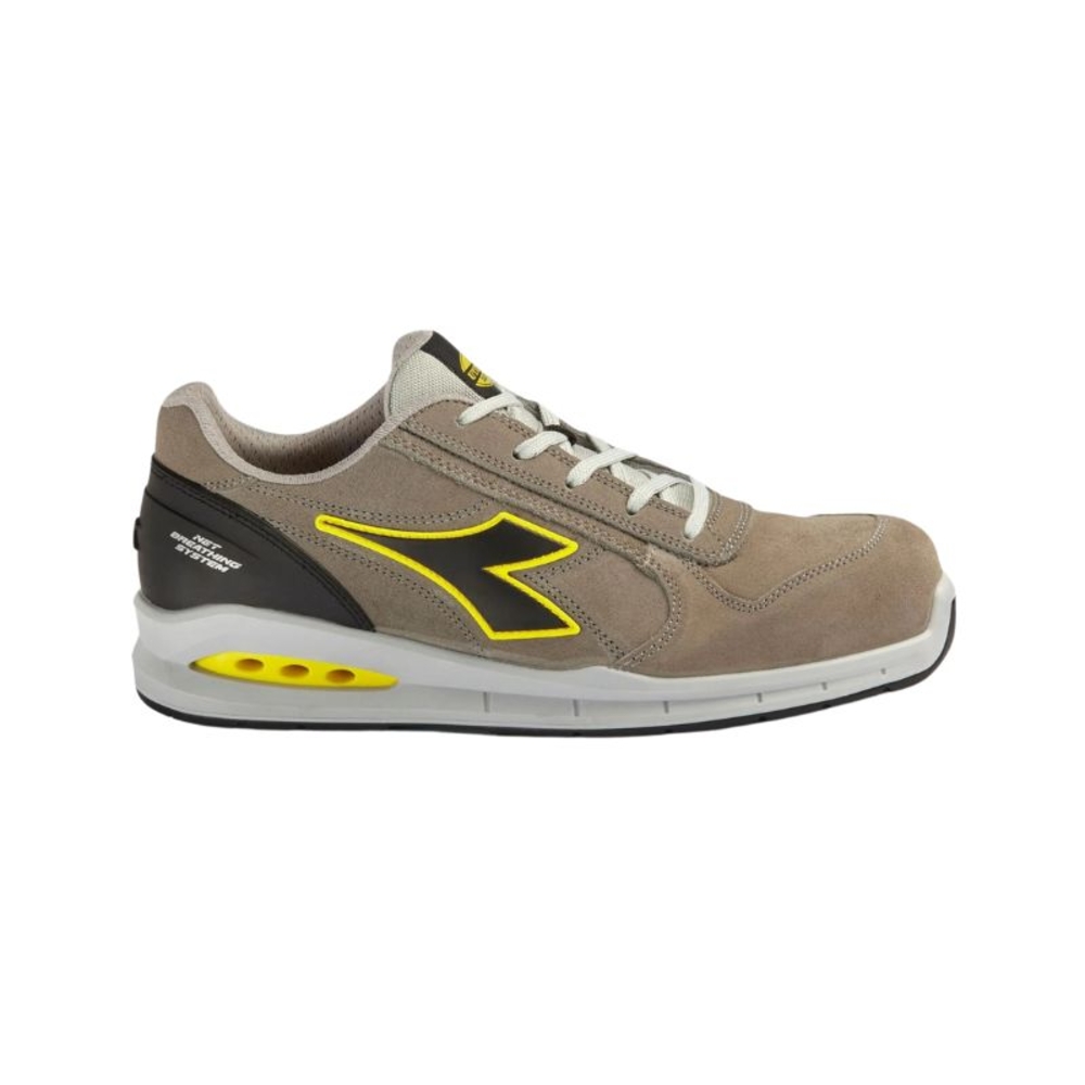 Chaussure de sécurité basse beige DIADORA UTILITY RUN NET AB LOW S3S FO SR - 181148C8700