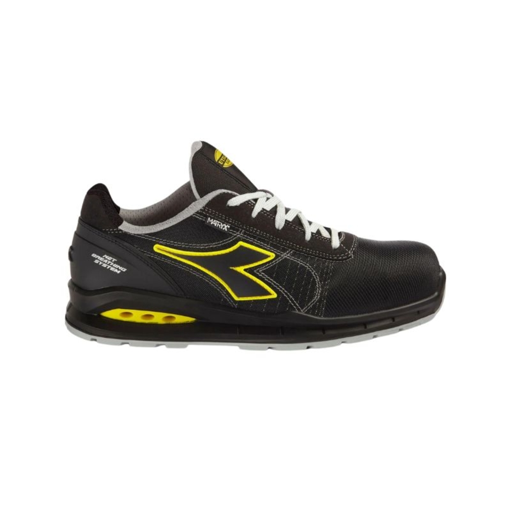 Chaussure de sécurité basse noire DIADORA UTILITY RUN NET AB MTX LOW S3S FO SR SC - 181152C0200