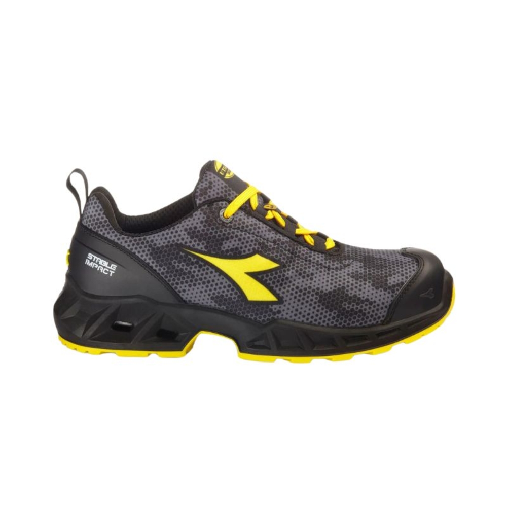 Chaussures de sécurité basses noires DIADORA UTILITY SHARK STABLE IMP LOW S3S FO SR SC ESD - 181158C2541