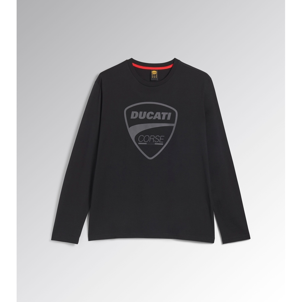 T-shirt de travail noir manche longue MOTOR ML DUCATI - Diadora - 18180580017