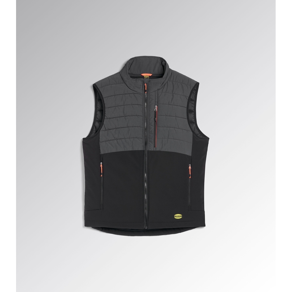Gilet de travail gris foncé/noir PADDED VEST OSLO HYBRID - Diadora - 181812C8817