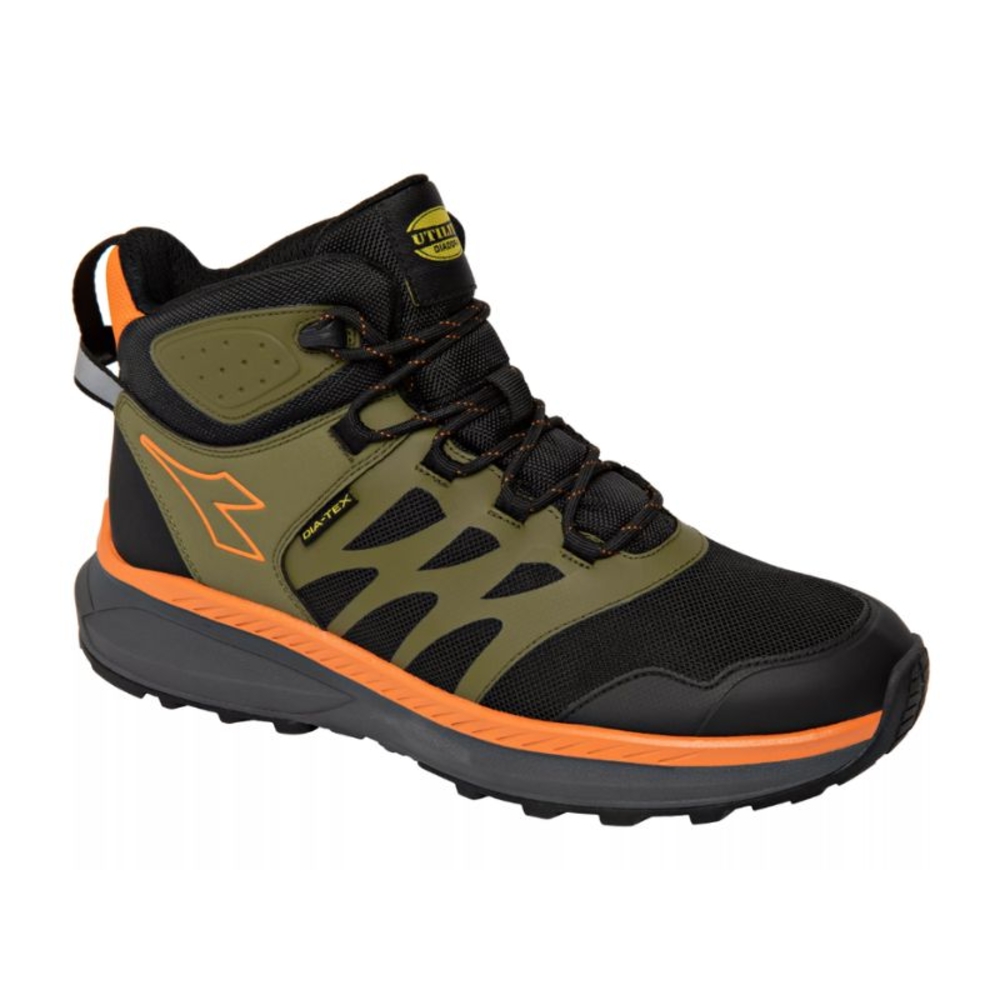 Chaussures de travail hautes noir/vert FREEDOM MID O6 SR - Diadora - 182044C0065