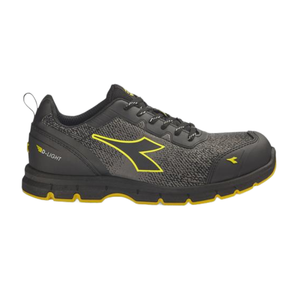 Chaussures de sécurité basses RUN ATOM EVO LOW S3S SC FO SR ESD grises/noires DIADORA - 182047 80013