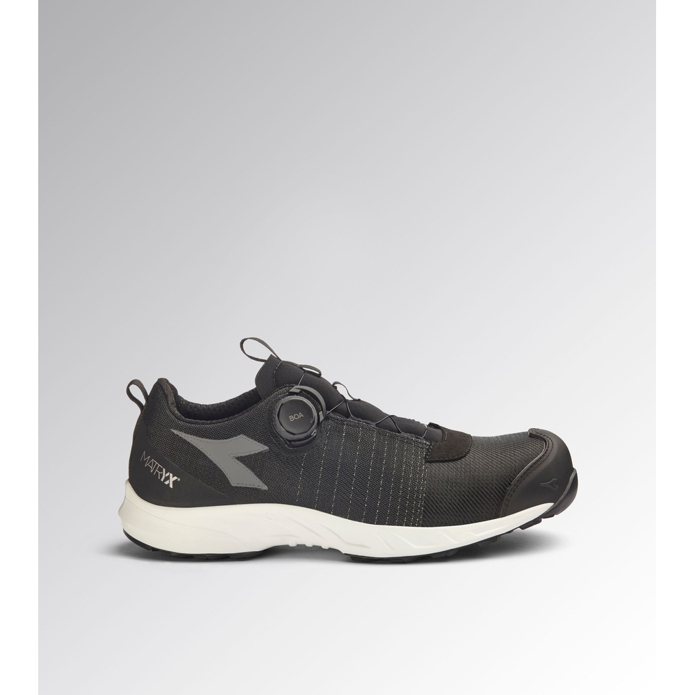 Chaussures de sécurité basses noires/blanches FLY LITEBASE MATRYX BOA LOW S3L FO SR HRO SC ESD - Diadora - 182330C0641