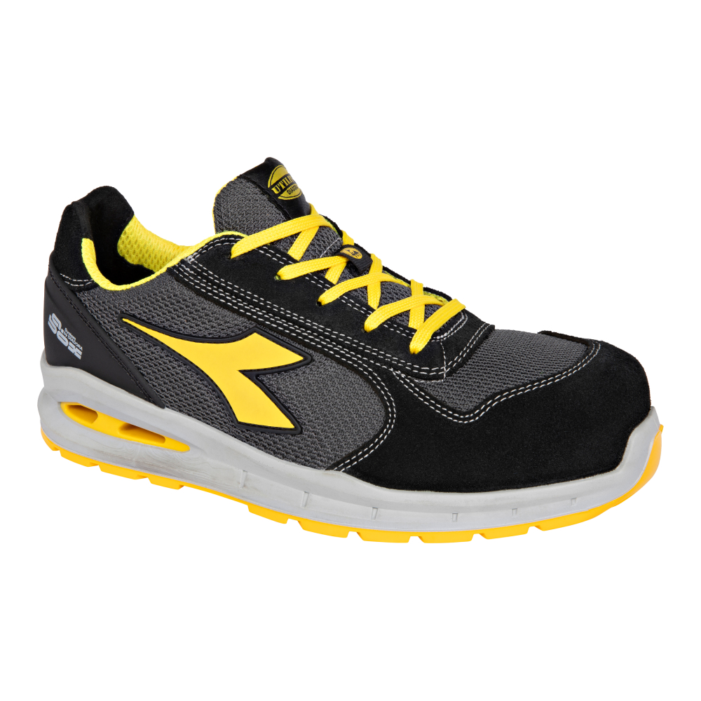 Chaussures de sécurité basses RUN A.BOX LOW S1PS FO SR ESD grises/noires DIADORA - 182526 C4663