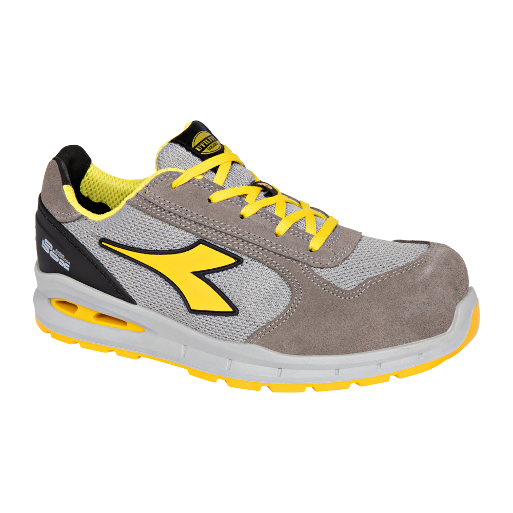 Chaussures de sécurité basses RUN A.BOX LOW S1PS FO SR ESD grises DIADORA - 182526 C8701