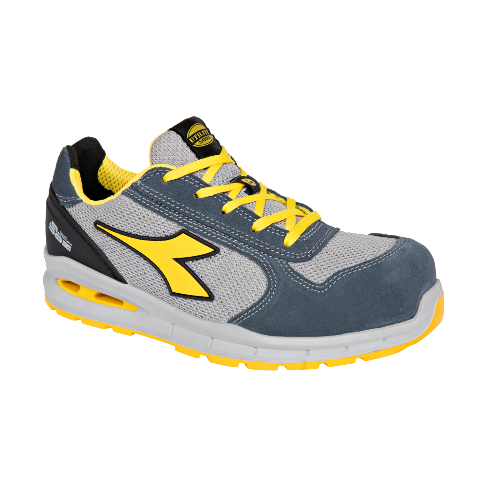 Chaussures de sécurité basses RUN A.BOX LOW S1PS FO SR ESD bleues/grises DIADORA - 182526 C8703