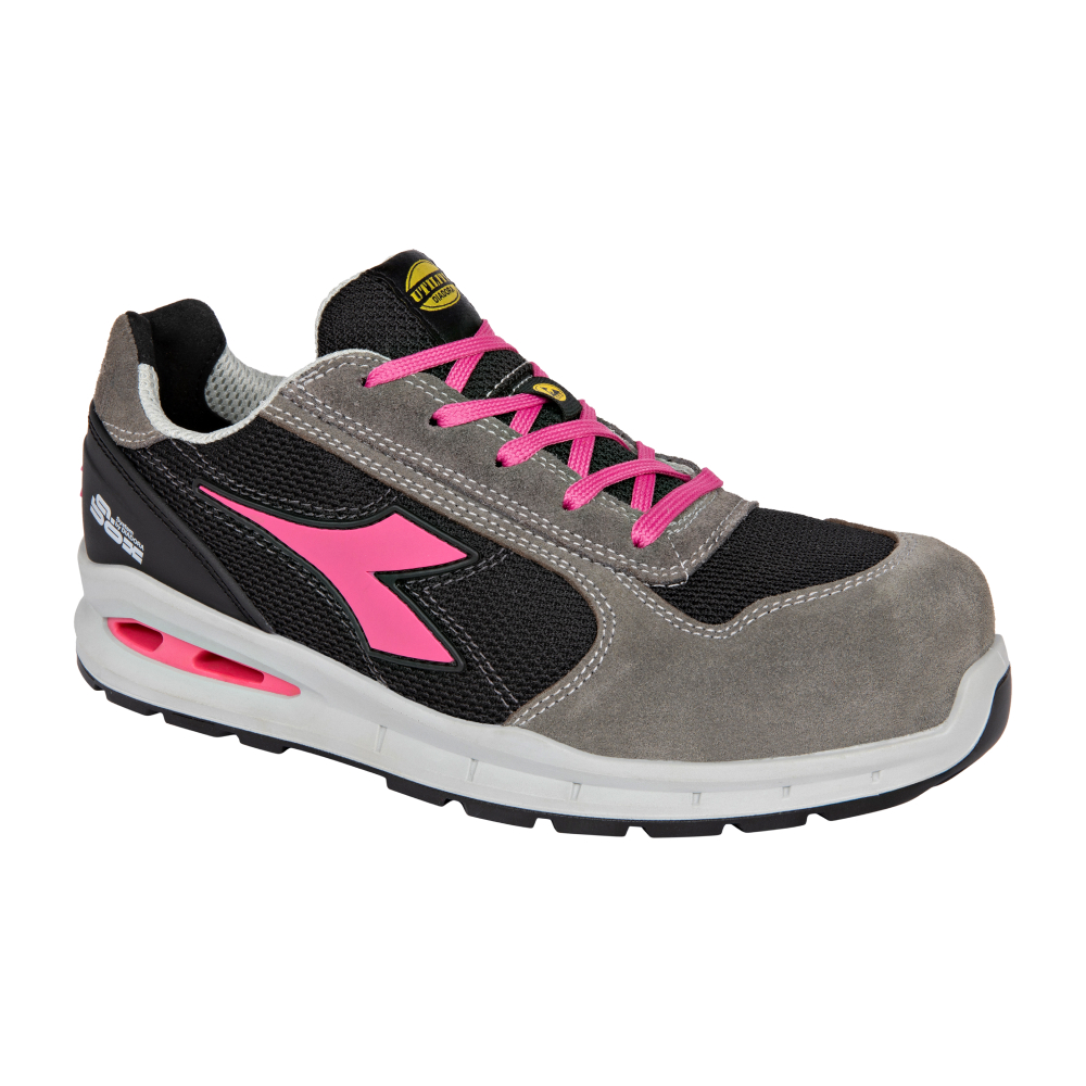 Chaussures de sécurité basses RUN A.BOX LOW S1PS FO SR ESD grises/noires DIADORA - 182526 C8709
