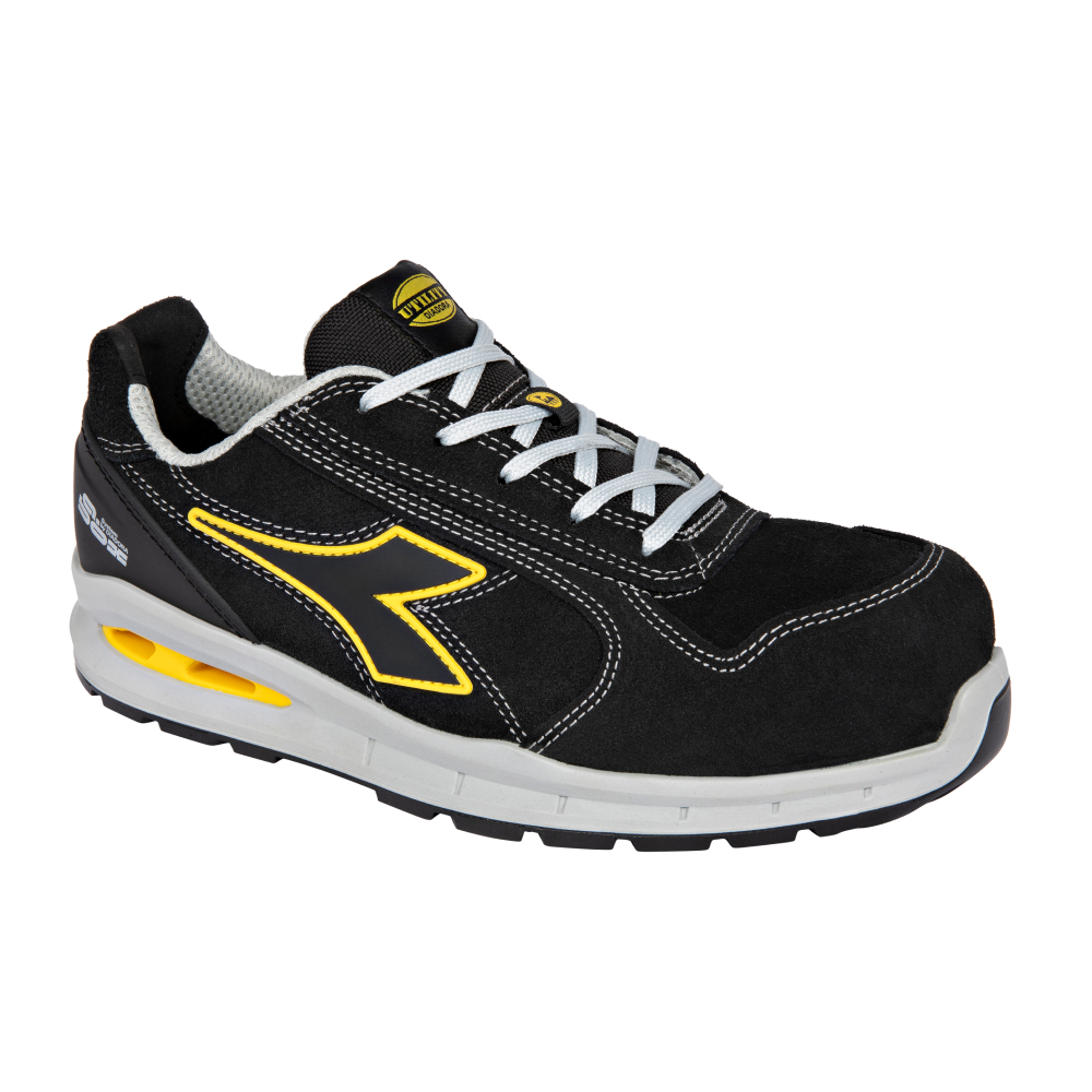 Chaussures de sécurité basses RUN A.BOX LOW S3S FO SR ESD noires DIADORA - 182528 C0200