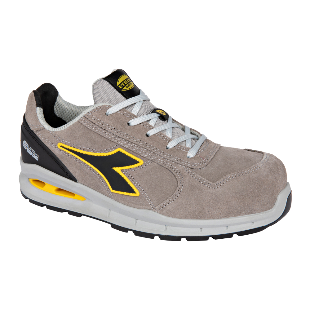 Chaussures de sécurité basses RUN A.BOX LOW S3S FO SR ESD grises DIADORA - 182528 C8700