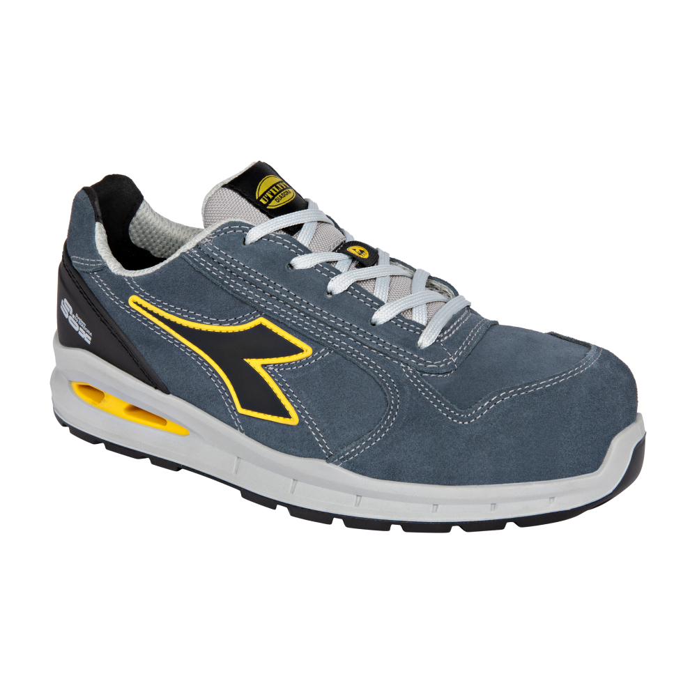 Chaussures de sécurité basses RUN A.BOX LOW S3S FO SR ESD bleues DIADORA - 182528 C8702