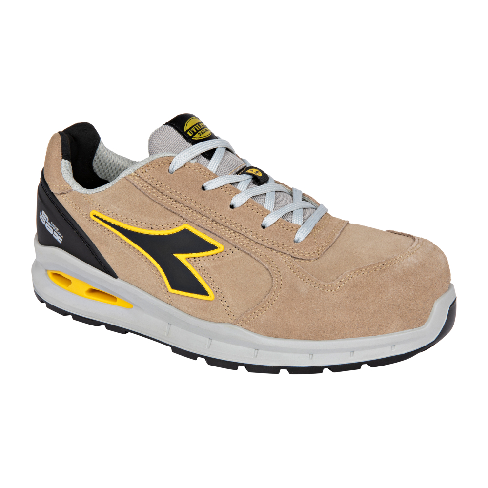 Chaussures de sécurité basses RUN A.BOX LOW S3S FO SR ESD marrons DIADORA - 182528 C8704