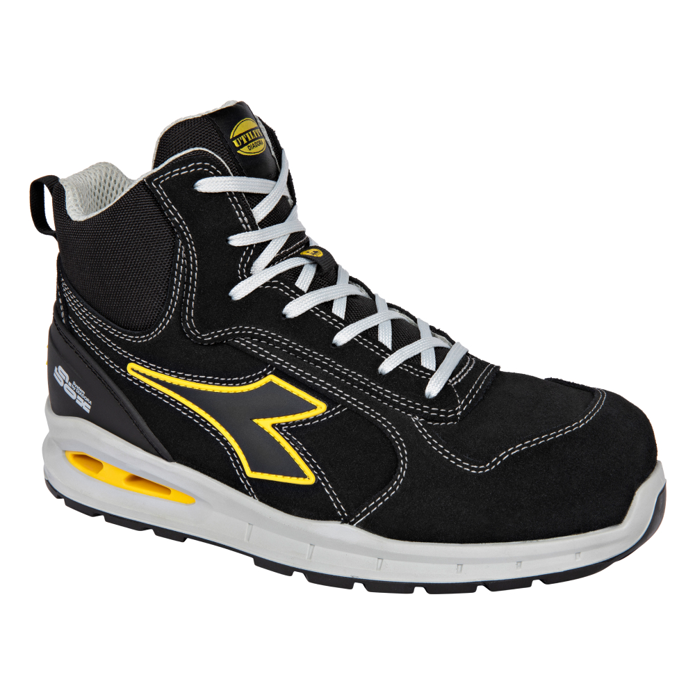 Chaussures de sécurité hautes RUN A.BOX MID S3S FO SR ESD noires DIADORA - 182529 C0200
