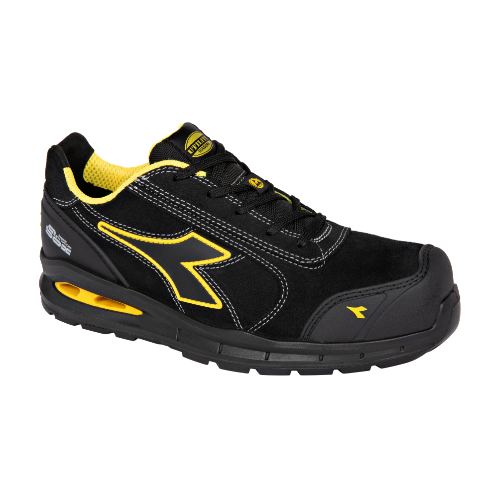 Chaussures de sécurité basses RUN A.BOX MSTR LOW S3S FO SR SC ESD noires DIADORA - 182531 C0200
