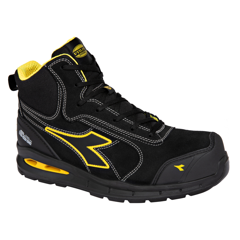 Chaussures de sécurité hautes RUN A.BOX MSTR MID S3S FO SR SC ESD noires DIADORA - 182532 C0200