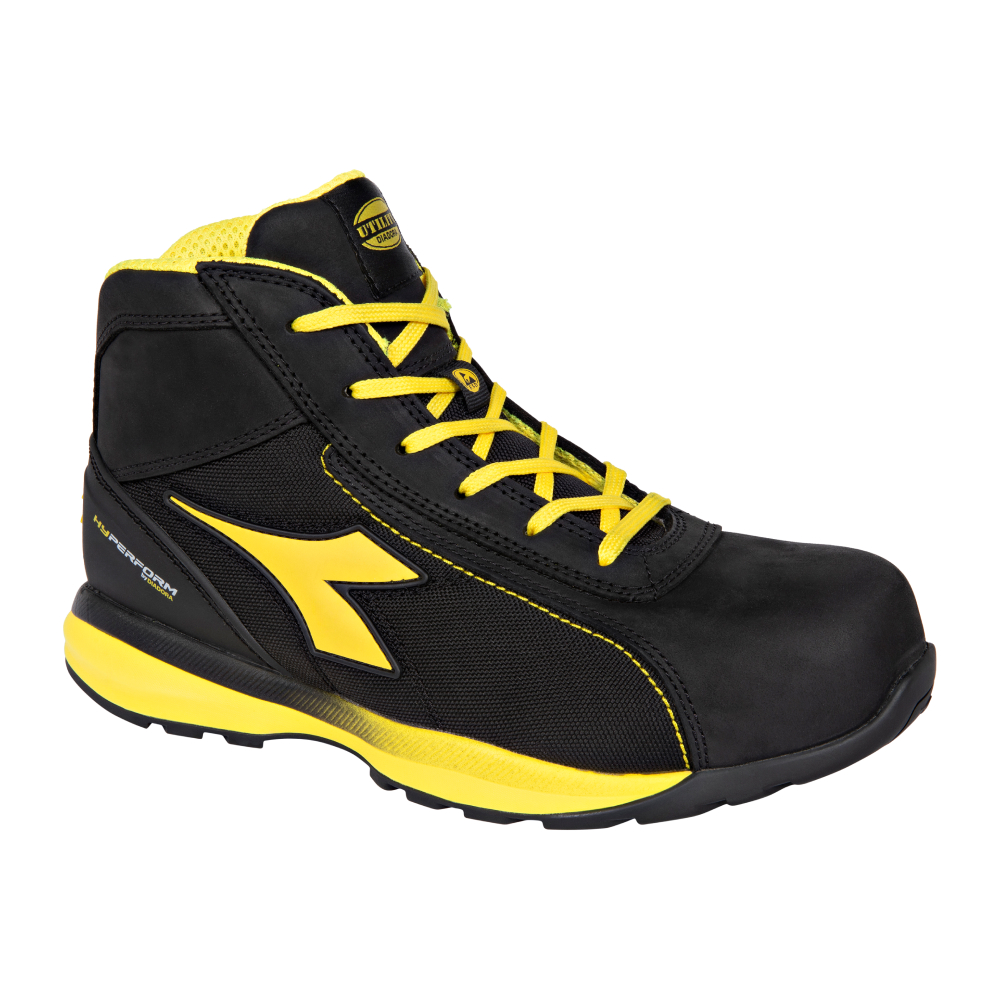 Chaussures de sécurité hautes GLOVE HYPER MID S3S FO HRO SR ESD noires DIADORA - 183042 80013