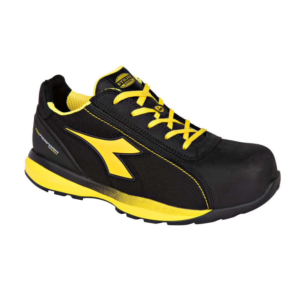Chaussures de sécurité basses GLOVE HYPER LOW S3S FO HRO SR ESD noires DIADORA - 183043 80013