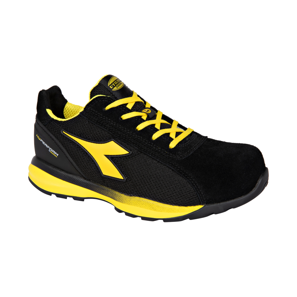 Chaussures de sécurité basses GLOVE HYPER LOW S1PS FO HRO SR ESD noires DIADORA - 183044 80013