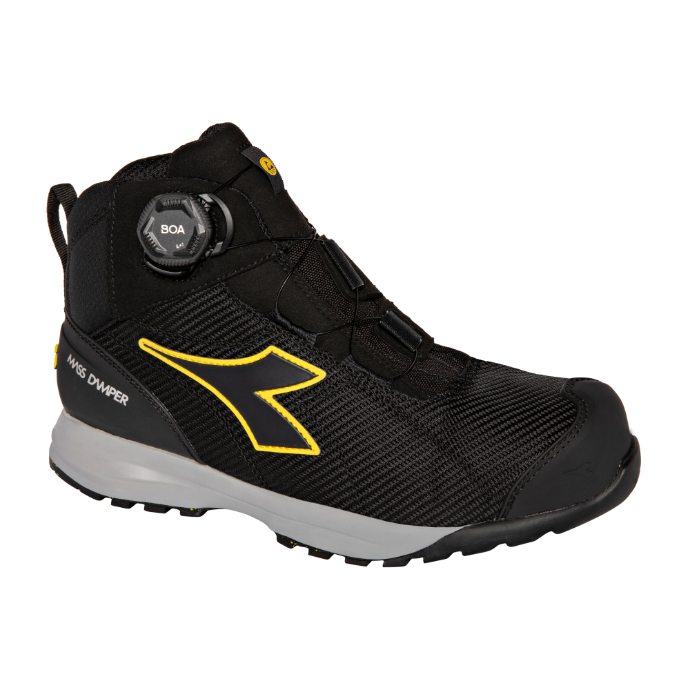 Chaussures de sécurité hautes GLOVE MDS BOA MID S3S FO HRO SR SC ESD noires DIADORA - 183122 C0200