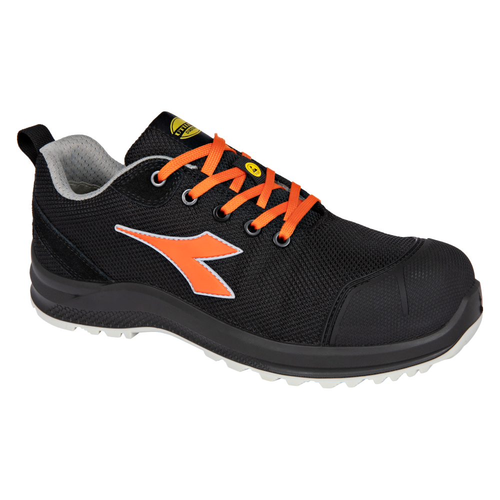 Chaussures de sécurité basses THUNDER LOW S1PS FO SR SC ESD noires/oranges DIADORA - 183511 C5022