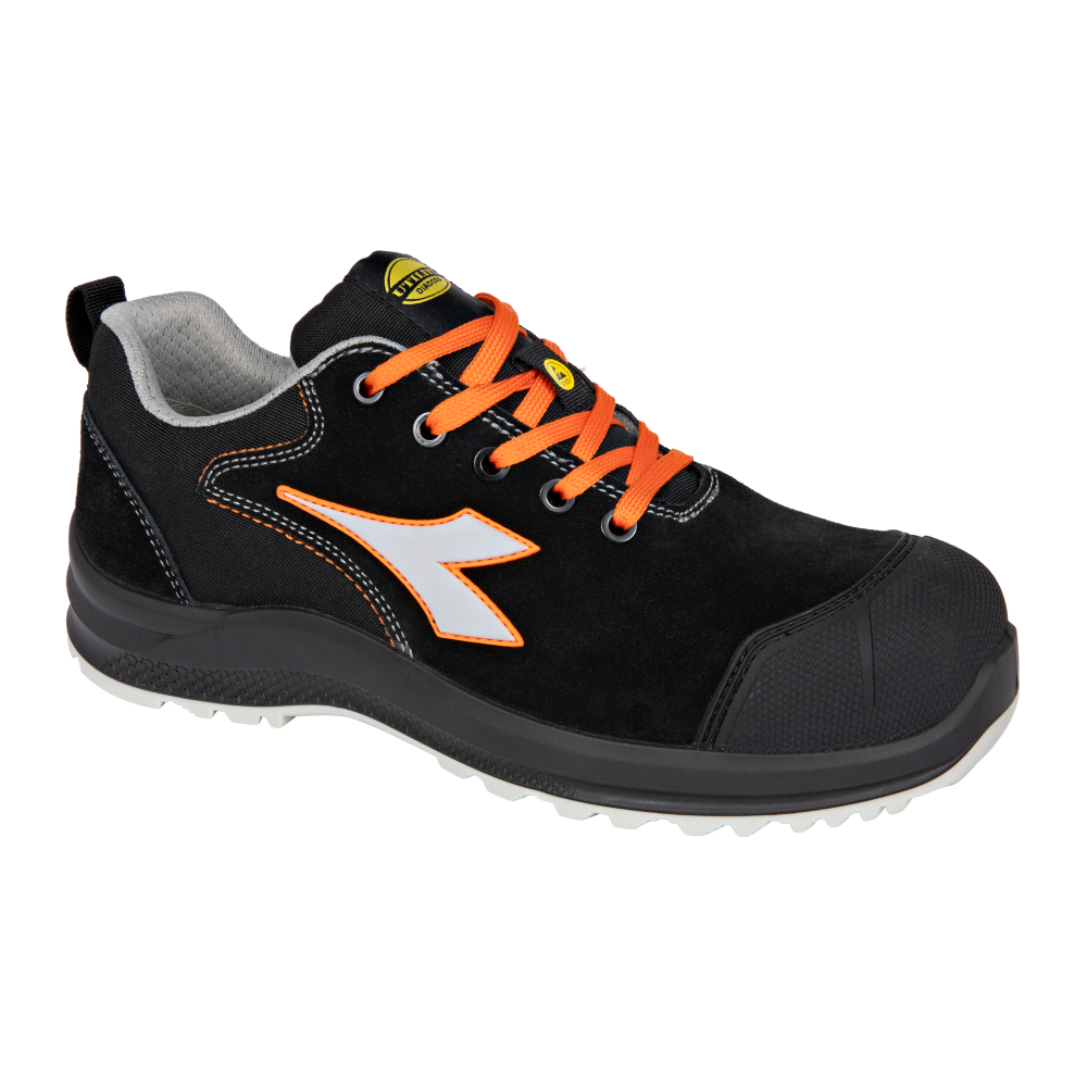 Chaussures de sécurité basses THUNDER LOW S3S FO SR SC ESD noires/oranges DIADORA - 183512 C5022
