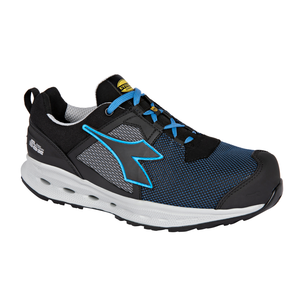 Chaussures de sécurité basses GLOVE A.BOX LOW GH S3S SC FO SR HRO ESD bleues/noires DIADORA - 183594 C0076