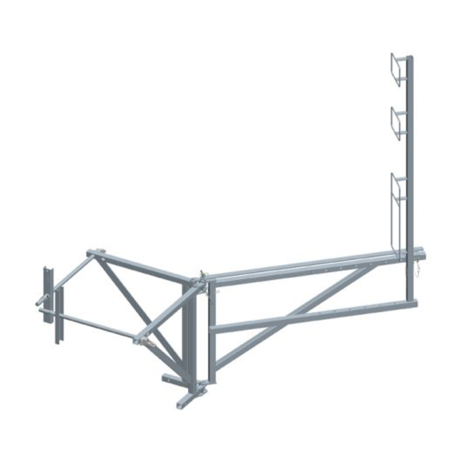 Echafaudage d'angle acier fixation mur 0,65m DIMOS - 010134