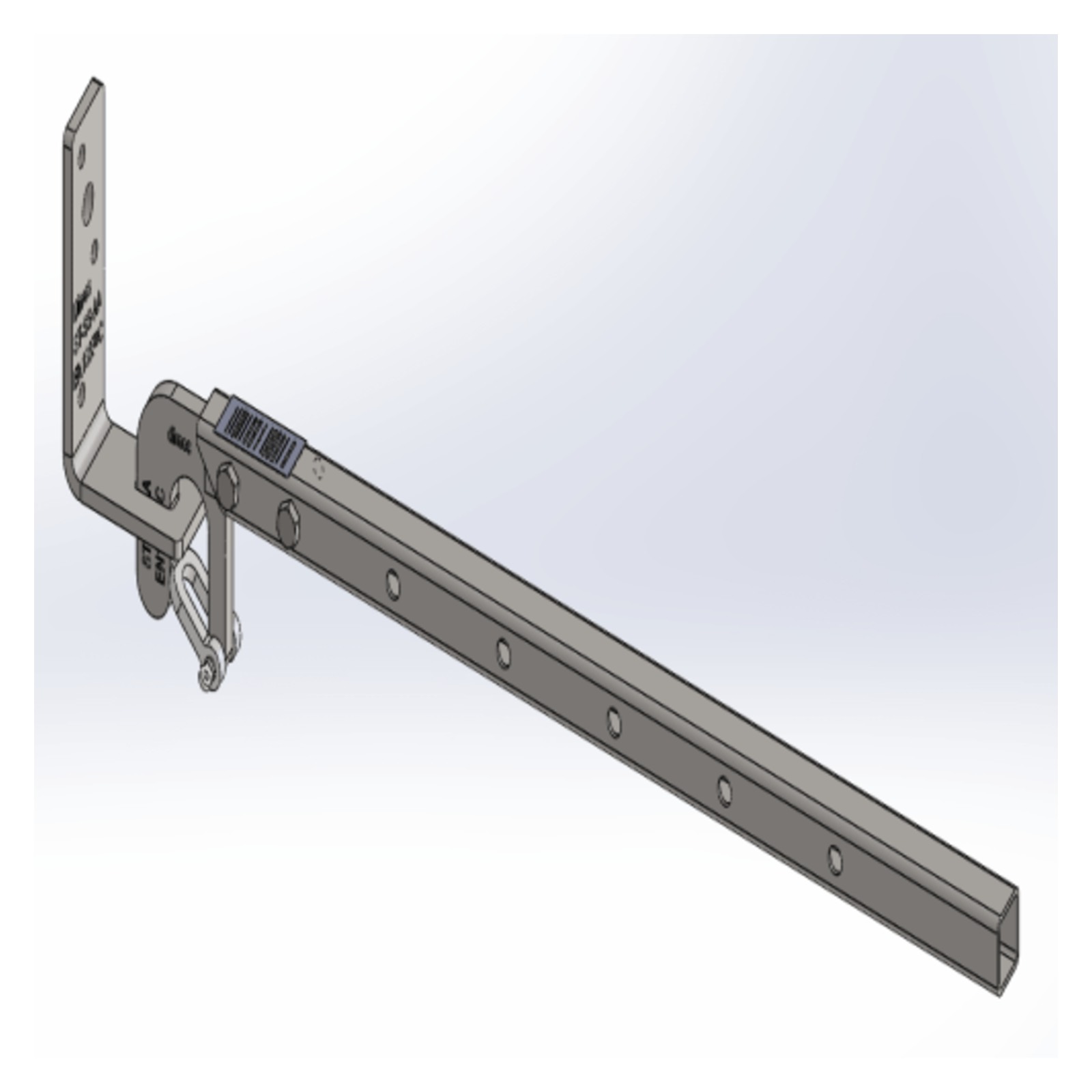 Fixation échafaudage acier et garde-corps support bois DIMOS - 010170
