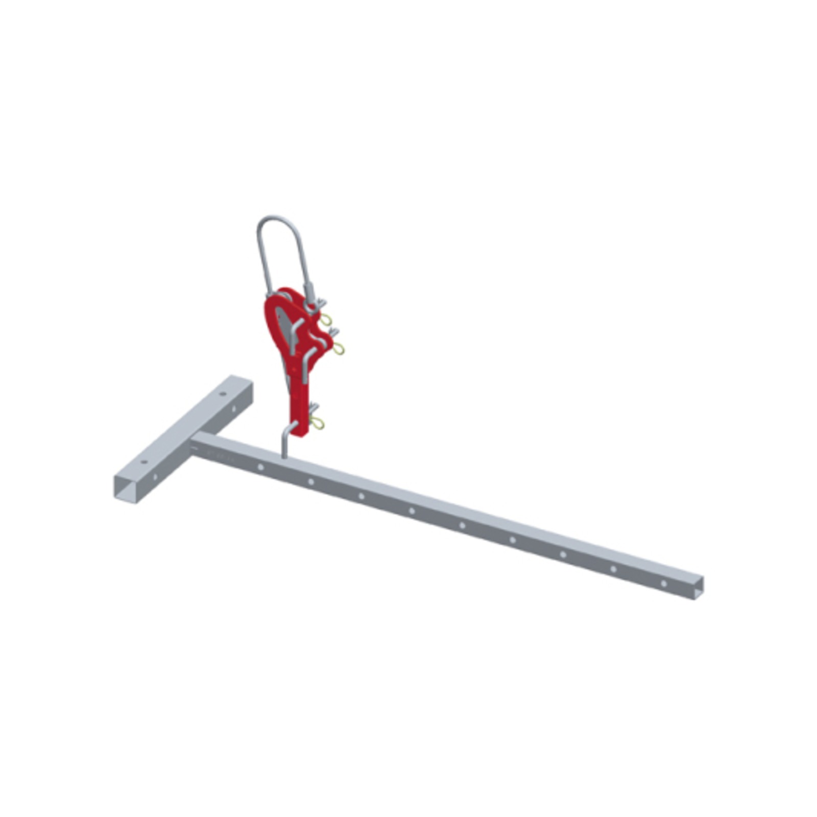 Fixation échafaudage acier débord 45cm élingue 5m double bloqueur DIMOS - 010712