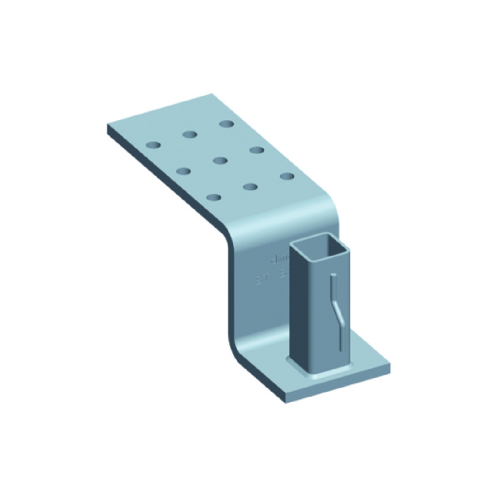 Support ZR 355 potelet carré 30x30mm DIMOS - 030123