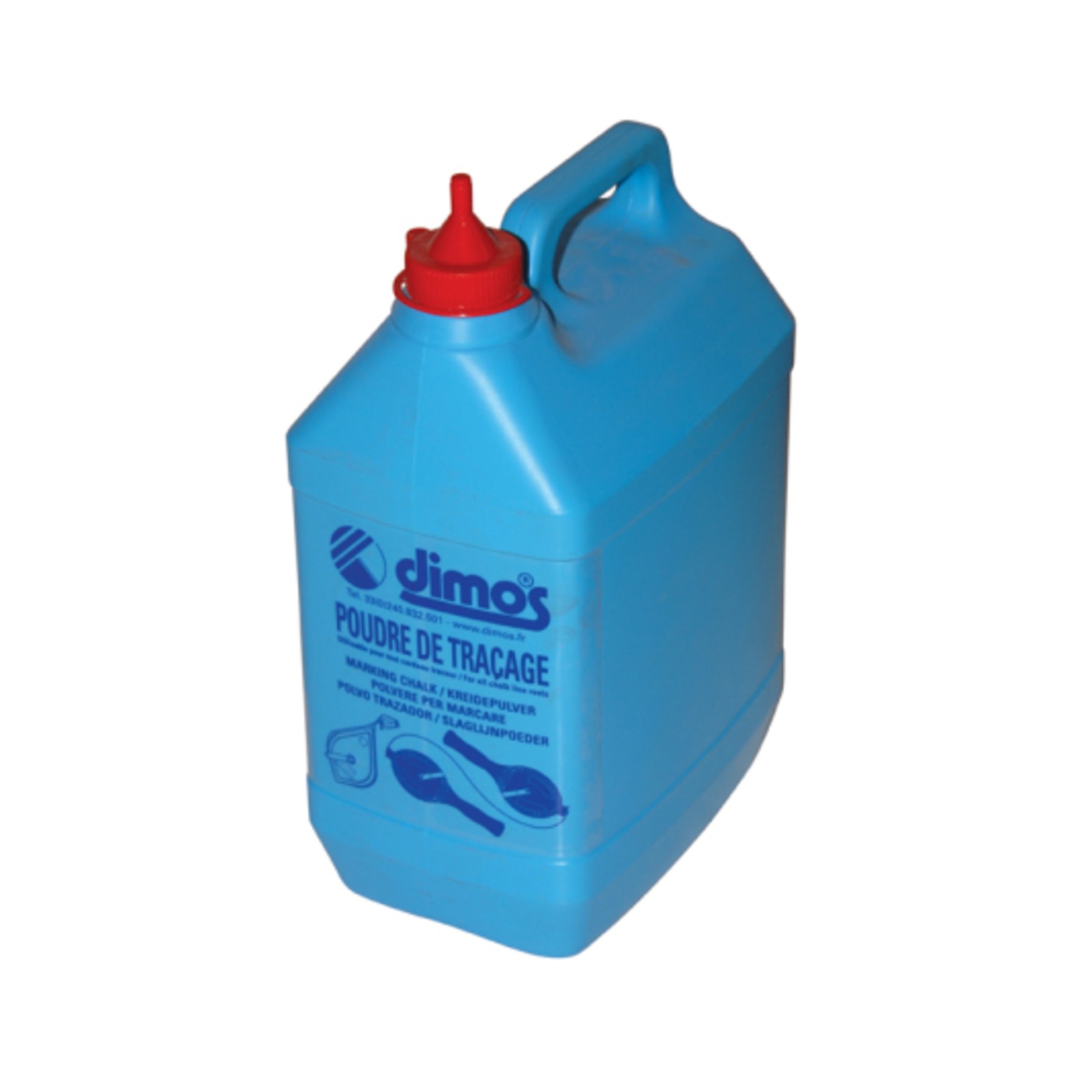 Poudre rouge haute qualité pot 4kg DIMOS - 155522