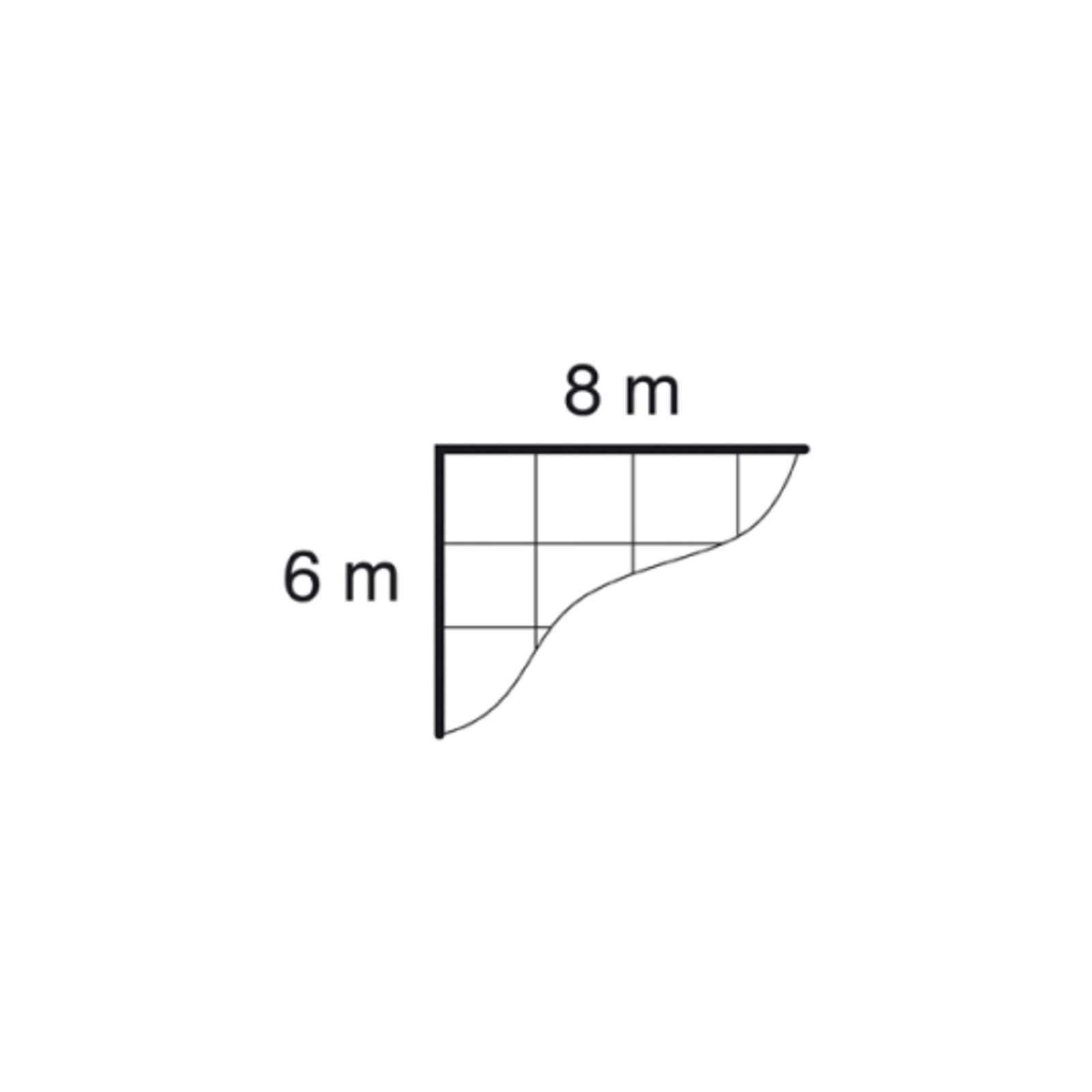 Filet protection bleu maille 100 mm 8x6 m DIMOS - 369248