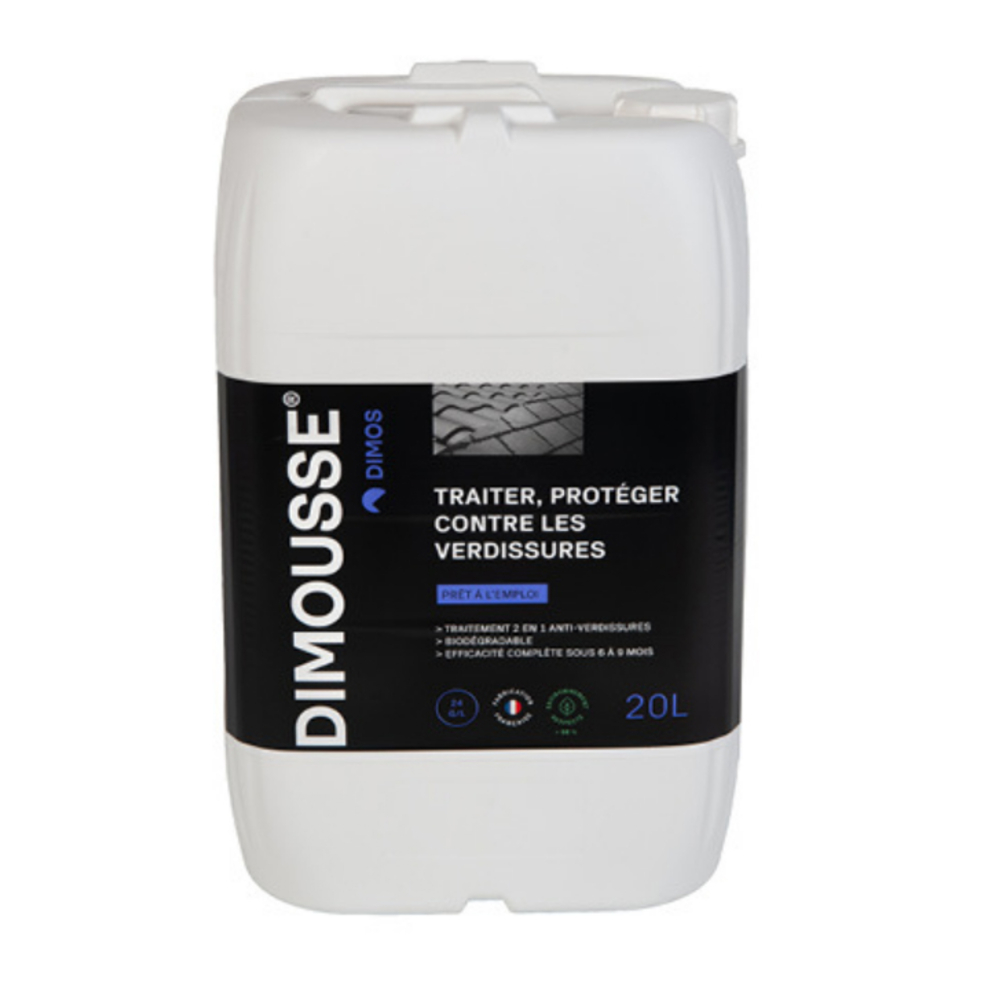 DIMOUSSE 2.0 Prêt à l'emploi- anti-verdissures - bidon de 20 litres DIMOS - 444101