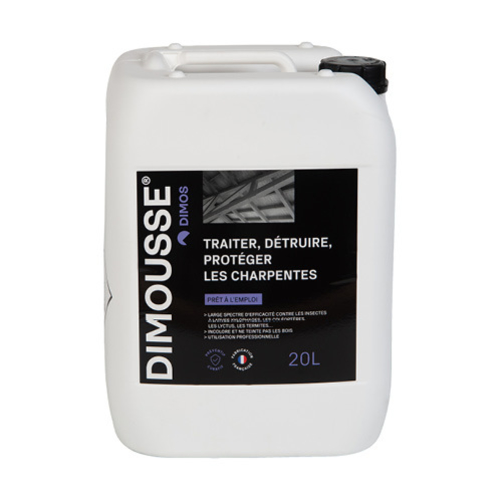 DIMOUSSE Traitement bois charpente insecte xylophage - bidon 20 litres DIMOS - 444201